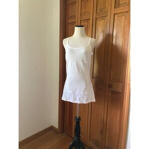 Yummie Tummie White Tank Top, Size XL Long